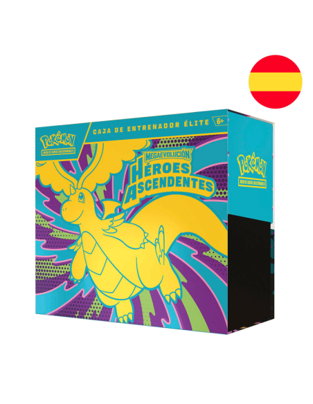 Estuche Entrenador Elite cartas Heroes Ascendentes Pokemon español