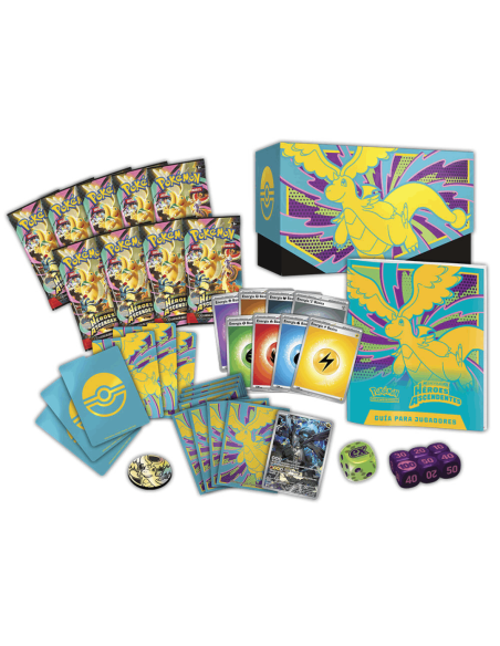 Estuche Entrenador Elite cartas Heroes Ascendentes Pokemon español