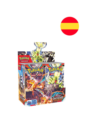 Sobre cartas Llamas Obsidianas Escarlata y...