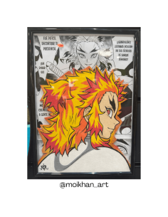 Cuadro Artesanal Rengoku