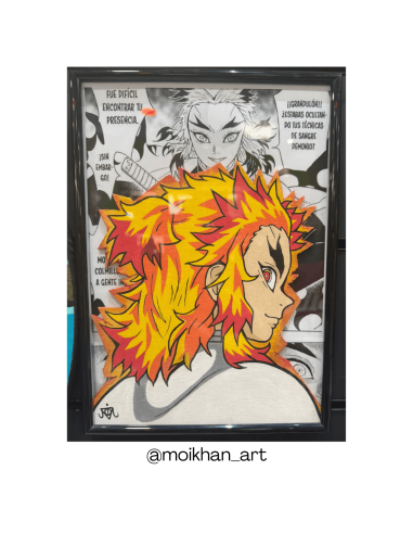 Cuadro Artesanal Rengoku