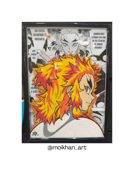 Cuadro Artesanal Rengoku
