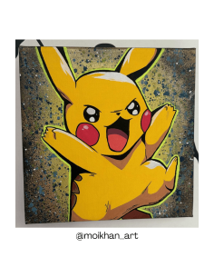 Cuadro Artesanal Pikachu
