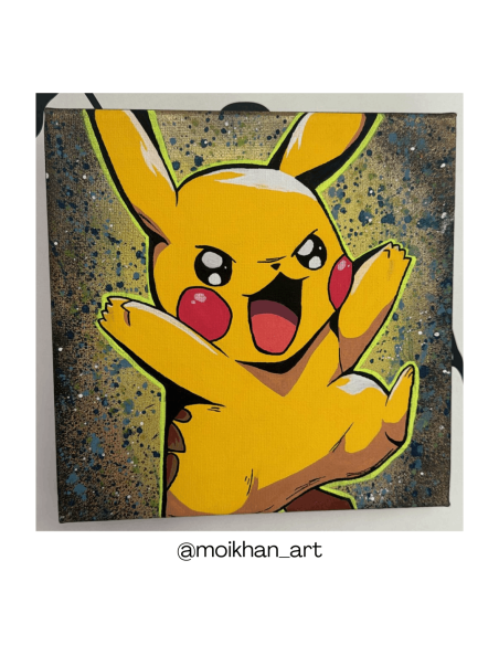 Cuadro Artesanal Pikachu