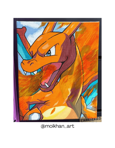 Cuadro Artesanal Charizard