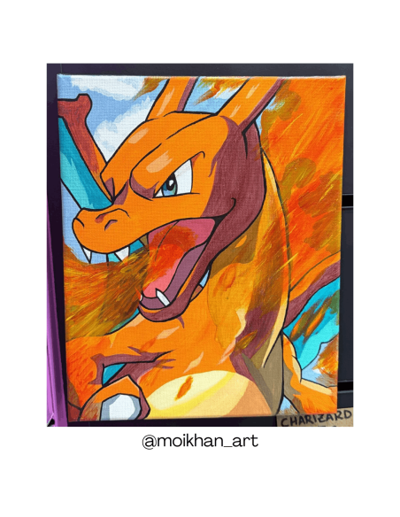 Cuadro Artesanal Charizard