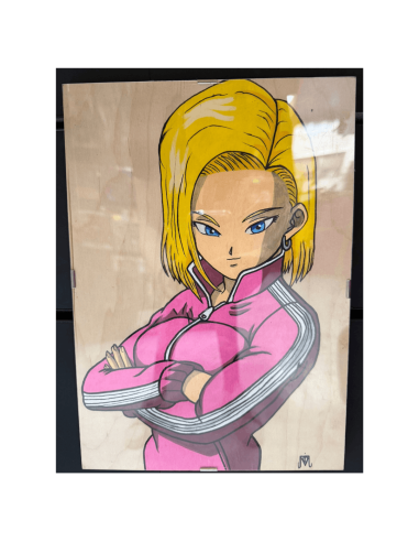 Cuadro de Madera Dragon  Ball C-18