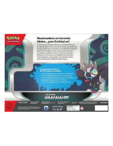 Blister cartas Grafaiai ex box Pokemon | Español