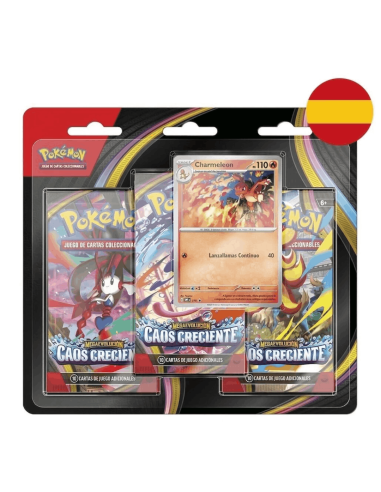 Blister 3 sobres cartas Caos Creciente...