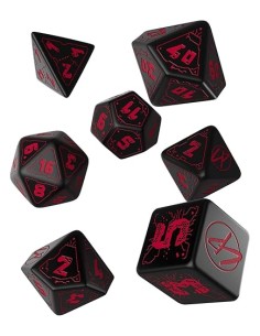 Dados Classic RPG Negro & Rojo 2
