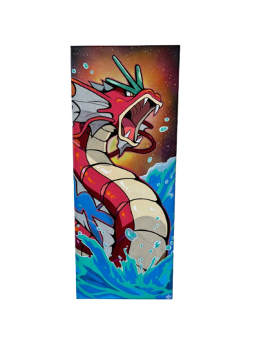 Cuadro Artesanal Gyarados Rojo