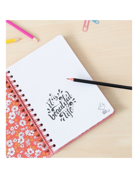 CUADERNO TAPA FORRADA A5 SNOOPY LOVE YOURSELF
