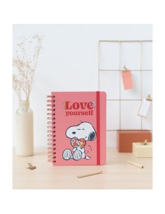 CUADERNO TAPA FORRADA A5 SNOOPY LOVE YOURSELF
