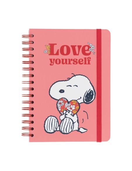 CUADERNO TAPA FORRADA A5 SNOOPY LOVE YOURSELF