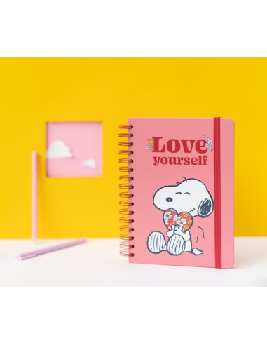 CUADERNO TAPA FORRADA A5 SNOOPY LOVE YOURSELF