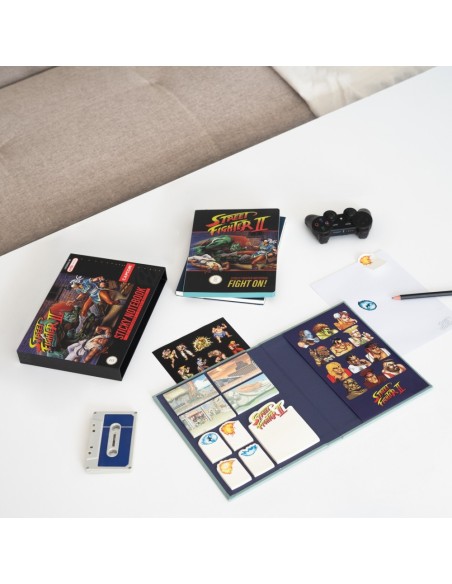 CUADERNO PREMIUM A5 CON STICKY NOTES Y FUNDA STREET FIGHTER