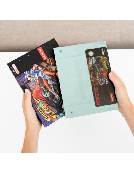 CUADERNO PREMIUM A5 CON STICKY NOTES Y FUNDA STREET FIGHTER