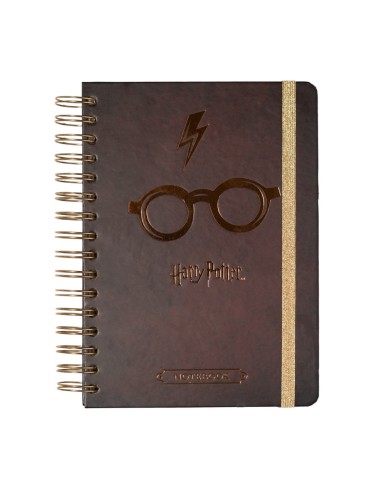 CUADERNO TAPA FORRADA A5 HARRY POTTER