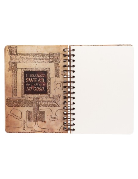 CUADERNO TAPA FORRADA A5 HARRY POTTER THE MARAUDER'S MAP