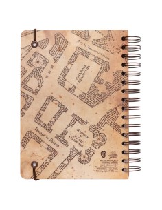 CUADERNO TAPA FORRADA A5 HARRY POTTER THE MARAUDER'S MAP 2