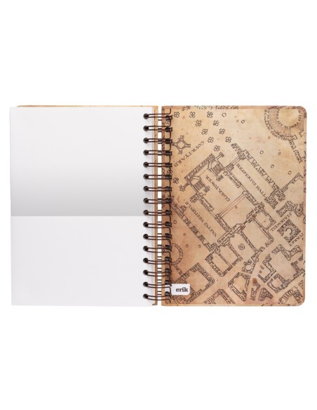 CUADERNO TAPA FORRADA A5 HARRY POTTER THE MARAUDER'S MAP