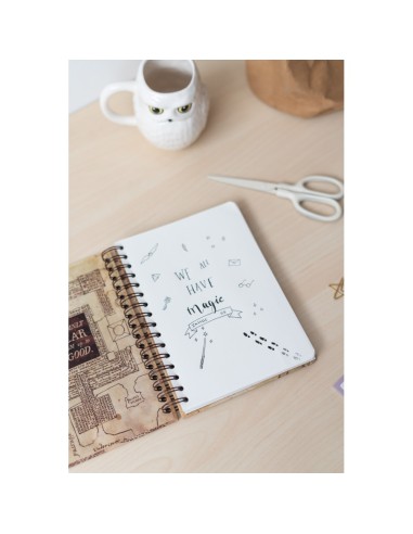 CUADERNO TAPA FORRADA A5 HARRY POTTER THE...