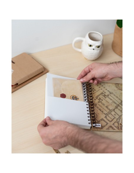 CUADERNO TAPA FORRADA A5 HARRY POTTER THE MARAUDER'S MAP