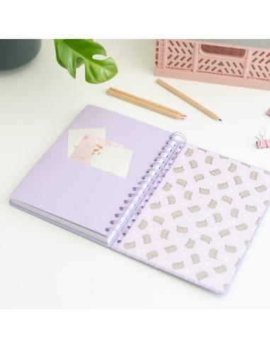 CUADERNO TAPA FORRADA A5 PUSHEEN MOMENTS...