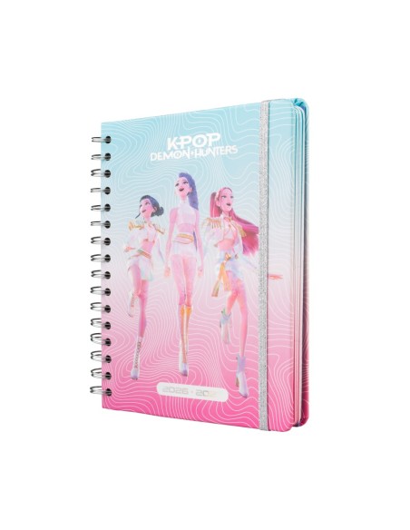 AGENDA ESCOLAR 2026/2027 SEMANA VISTA A5 12 MESES KPOP DEMON HUNTERS