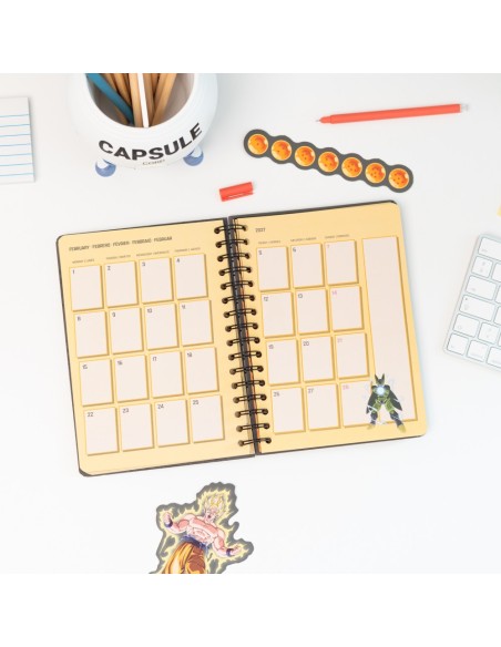 AGENDA ESCOLAR 2026/2027 SEMANA VISTA A5 12 MESES DRAGON BALL