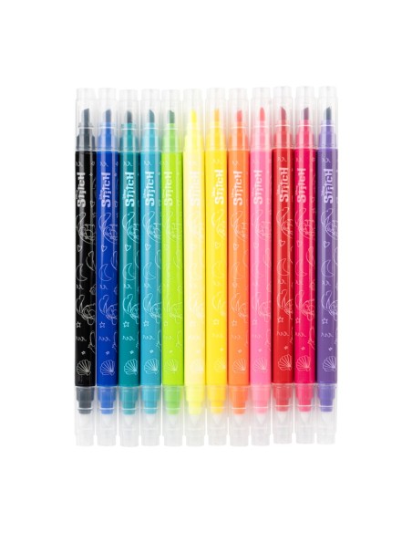 SET DE 12 ROTULADORES BORRABLES DISNEY STITCH