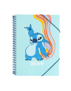 CARPETA DE FUNDAS A4 DISNEY STITCH WAVES