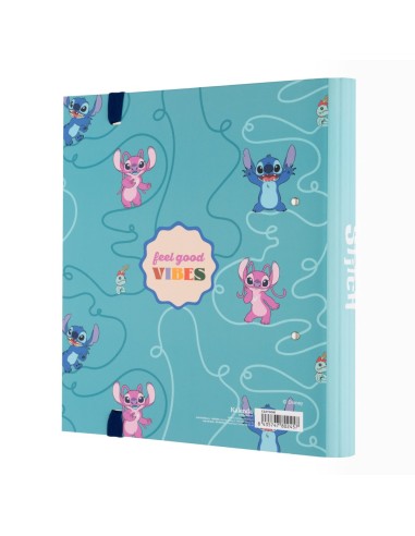 CARPETA 2 ANILLAS DISNEY STITCH WAVES