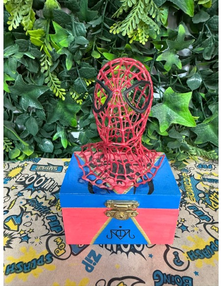 CAJA 3D ARTESANAL SPIDERMAN