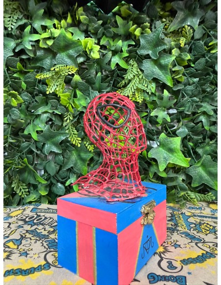 CAJA 3D ARTESANAL SPIDERMAN