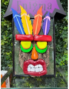 Cuadro 3D Aku Aku (Crash Bandicoot)