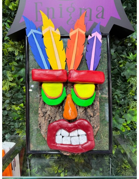 Cuadro 3D Aku Aku (Crash Bandicoot)