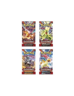 Sobre cartas Llamas Obsidianas Escarlata y Pupura Pokemon...